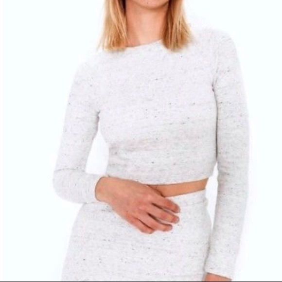 American Apparel Tops - AMERICAN APPAREL  Ponte Crop Raglan Sweater